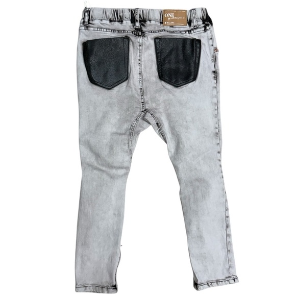 One Teaspoon Harley Killers Jeans Size 28, NWT, Harem Style Cropped Length - Picture 4 of 12